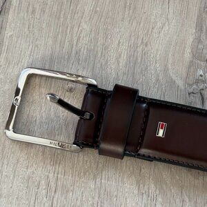 Tommy Hilfiger brown belt synthetic leather size M 34-36